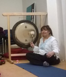Odette and her Gong